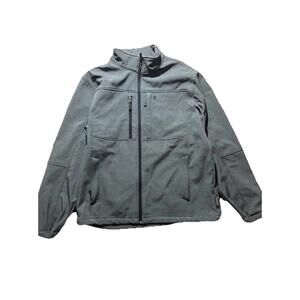 Free Country Men’s Softshell Jacket Large Charcoal Full Zip